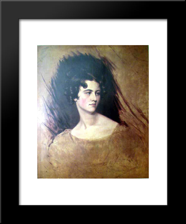 Portrait Of A Princess 20x24 Black Modern Wood Framed Art Print Poster by Lawrence, Sir Thomas