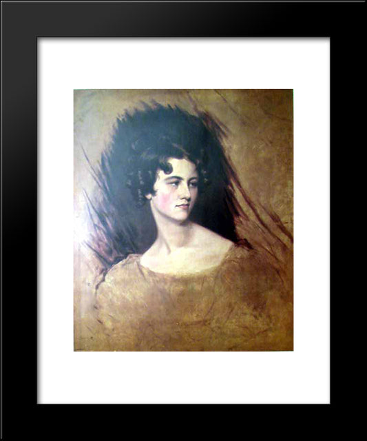 Portrait Of A Princess 20x24 Black Modern Wood Framed Art Print Poster by Lawrence, Sir Thomas