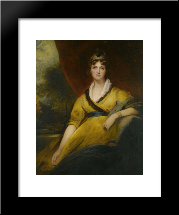 Portrait Of Mary Countess Of Inchiquin 20x24 Black Modern Wood Framed Art Print Poster by Lawrence, Sir Thomas