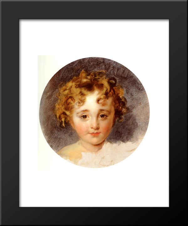 Portrait Of The Hon, George Fane (1819 ' 1848), Later Lord Burghersh, When A Boy 20x24 Black Modern Wood Framed Art Print Poster by Lawrence, Sir Thomas