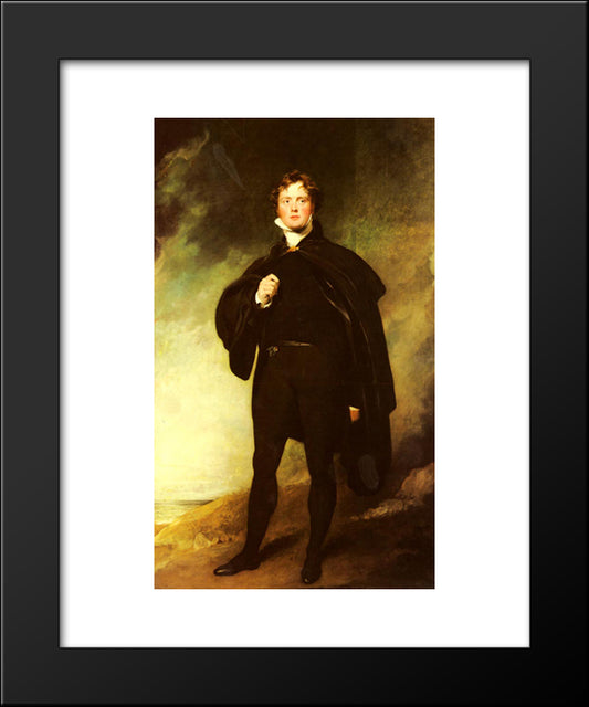 Portrait Of George Nugent Grenville, Lord Nugent 20x24 Black Modern Wood Framed Art Print Poster by Lawrence, Sir Thomas