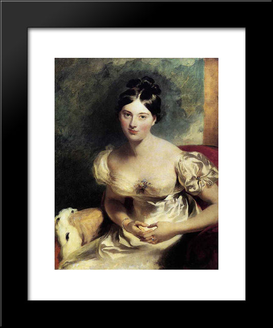 Margaret, Countess Of Blessington 20x24 Black Modern Wood Framed Art Print Poster by Lawrence, Sir Thomas