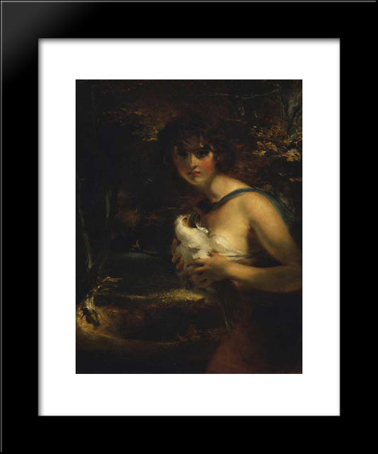 A Gypsy Girl 20x24 Black Modern Wood Framed Art Print Poster by Lawrence, Sir Thomas