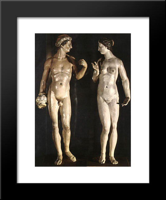 Venus And Vulcan 20x24 Black Modern Wood Framed Art Print Poster by El Greco