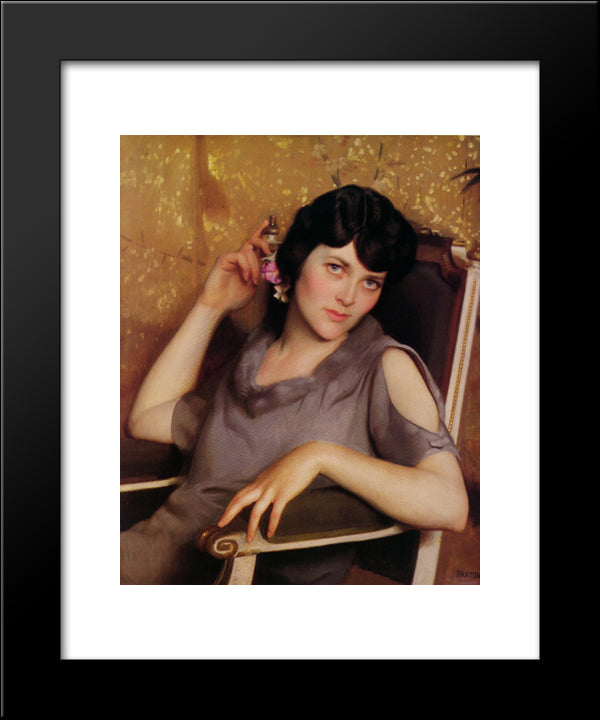 Pretty Girl 20x24 Black Modern Wood Framed Art Print Poster by Paxton, William McGregor