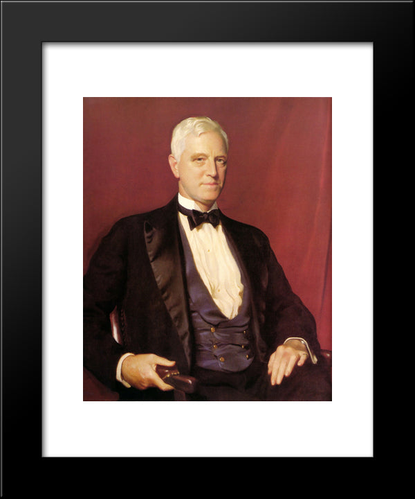 Portrait Of Mr. Charles Sinkler 20x24 Black Modern Wood Framed Art Print Poster by Paxton, William McGregor