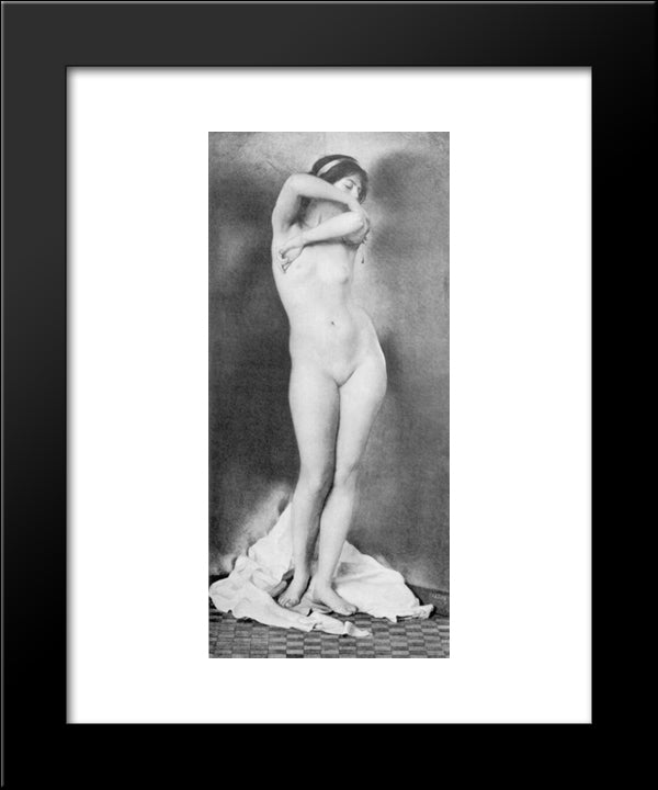 Glow Of Gold, Gleam Of Pearl 20x24 Black Modern Wood Framed Art Print Poster by Paxton, William McGregor