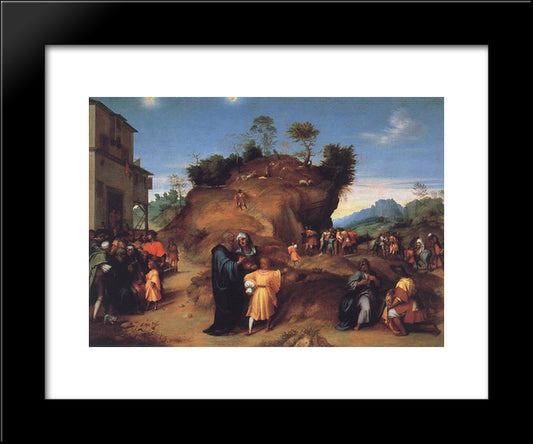 Stories Of Joseph 20x24 Black Modern Wood Framed Art Print Poster by Sarto, Andrea del