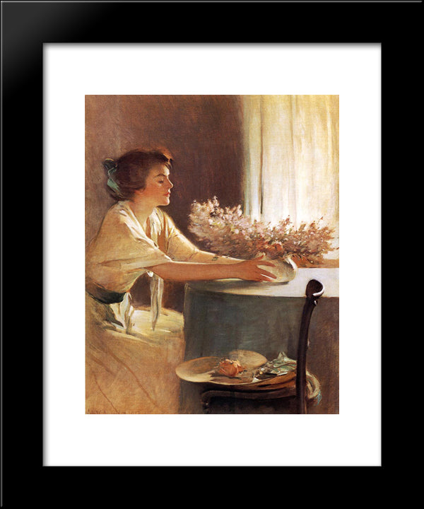 A Meadow Flower 20x24 Black Modern Wood Framed Art Print Poster by Alexander, John White