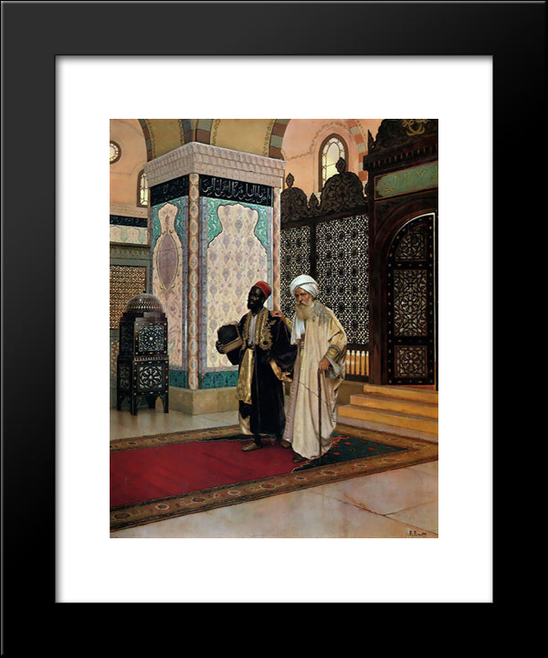 After Prayer 20x24 Black Modern Wood Framed Art Print Poster by Ernst, Rudolf