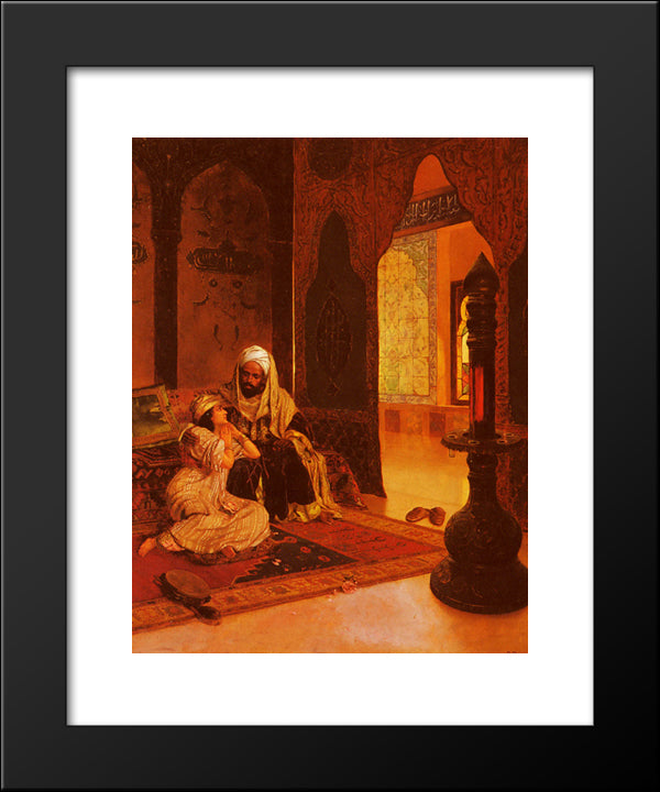 Favorite Of The Farm 20x24 Black Modern Wood Framed Art Print Poster by Ernst, Rudolf