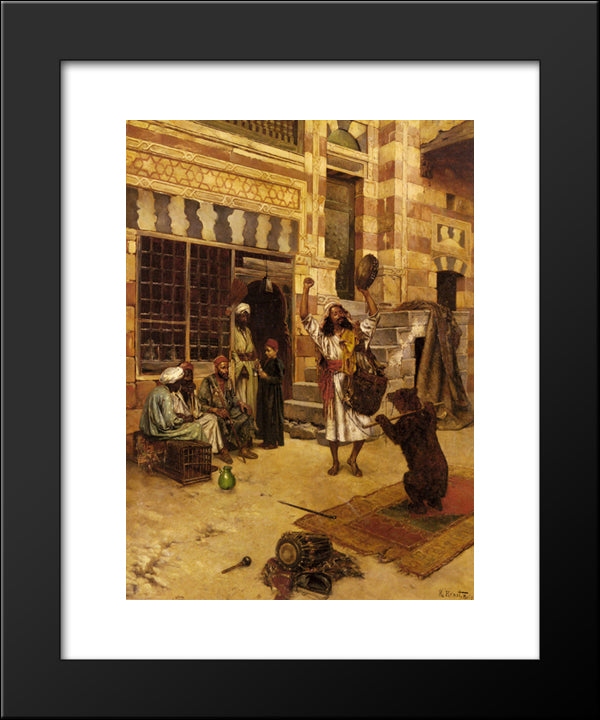 An Afternoon Show 20x24 Black Modern Wood Framed Art Print Poster by Ernst, Rudolf