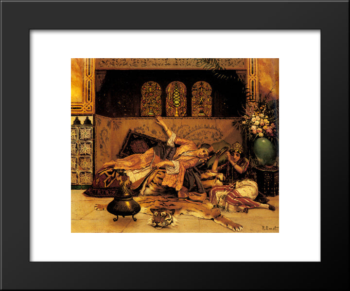 Les Captives 20x24 Black Modern Wood Framed Art Print Poster by Ernst, Rudolf
