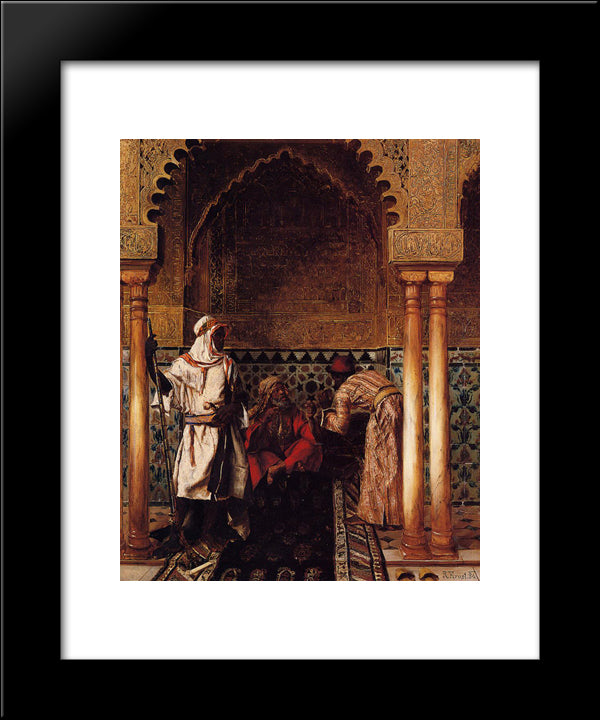 An Arab Sage 20x24 Black Modern Wood Framed Art Print Poster by Ernst, Rudolf
