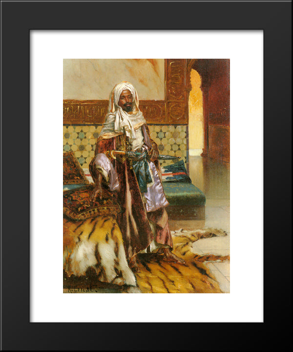 The Arab Prince 20x24 Black Modern Wood Framed Art Print Poster by Ernst, Rudolf