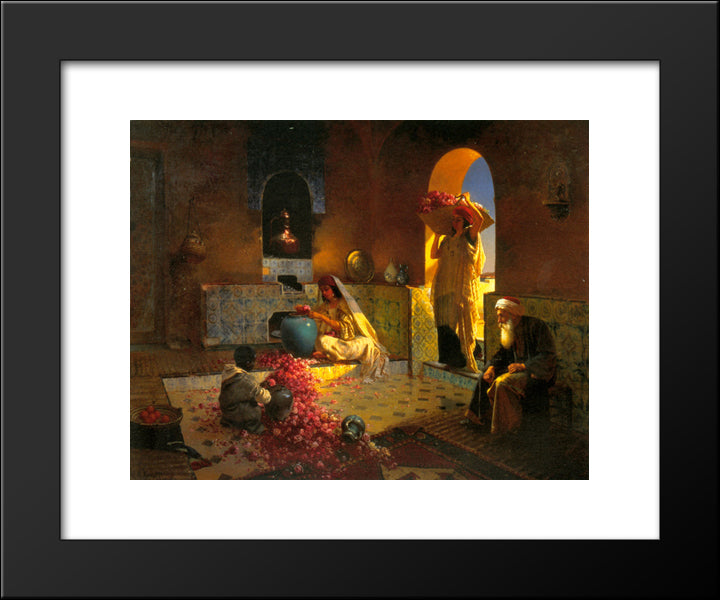 The Perfume Maker 20x24 Black Modern Wood Framed Art Print Poster by Ernst, Rudolf