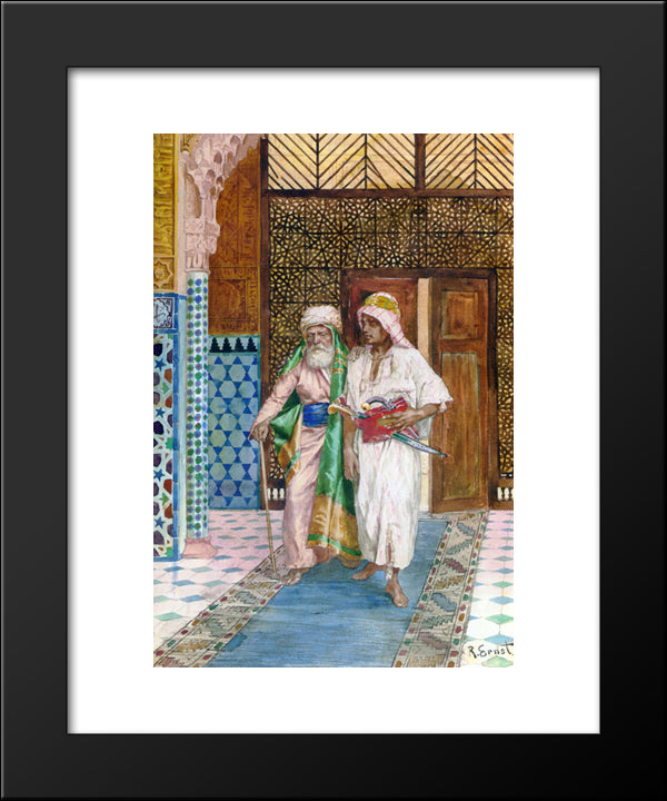 Returning Home 20x24 Black Modern Wood Framed Art Print Poster by Ernst, Rudolf