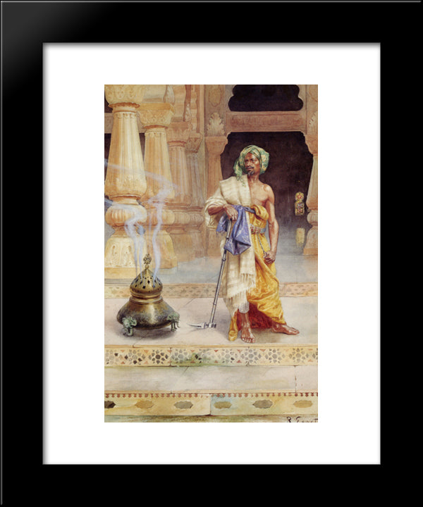 The Sentry 20x24 Black Modern Wood Framed Art Print Poster by Ernst, Rudolf