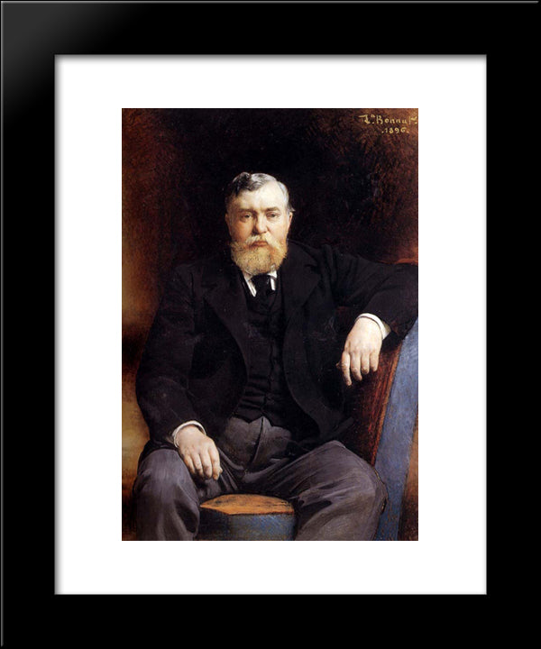 Portrait Of Prince V. N. Tenishev 20x24 Black Modern Wood Framed Art Print Poster by Bonnat, Leon