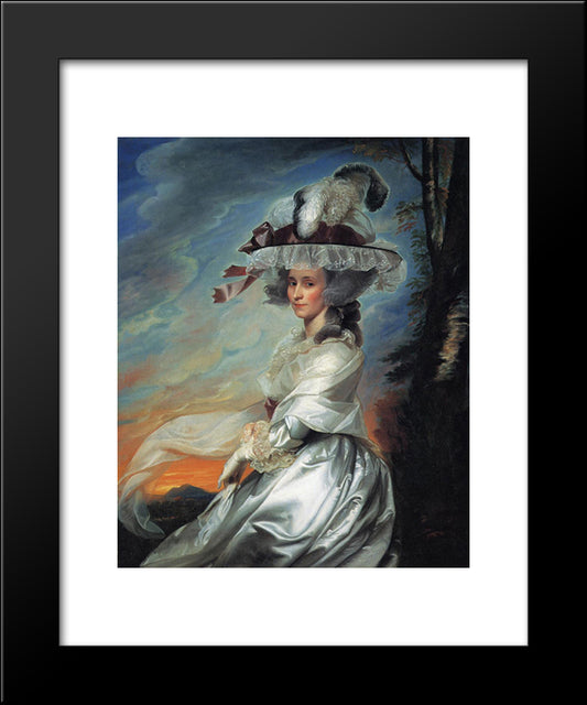 Mrs. Daniel Denison Rogers (Abigail Bromfield) 20x24 Black Modern Wood Framed Art Print Poster by Copley, John Singleton