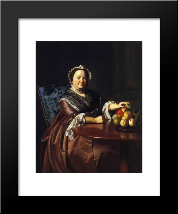 Mrs. Ezekiel Gondthwait (Elizabeth Lewis) 20x24 Black Modern Wood Framed Art Print Poster by Copley, John Singleton