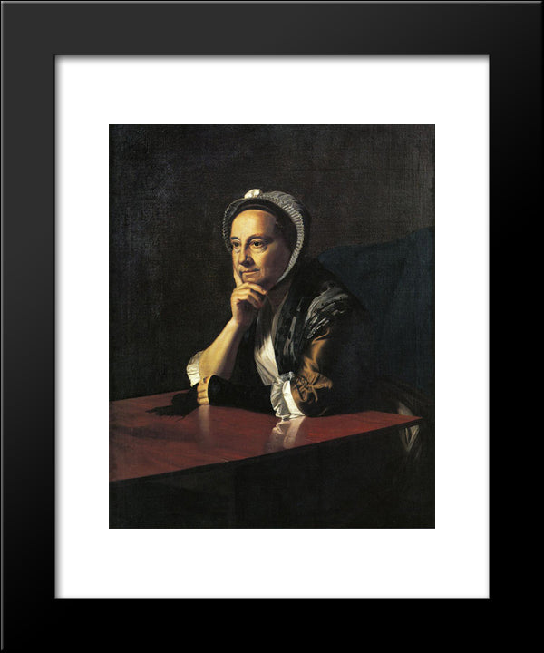 Mrs. Humphrey Devereux (Mary Charnock) 20x24 Black Modern Wood Framed Art Print Poster by Copley, John Singleton
