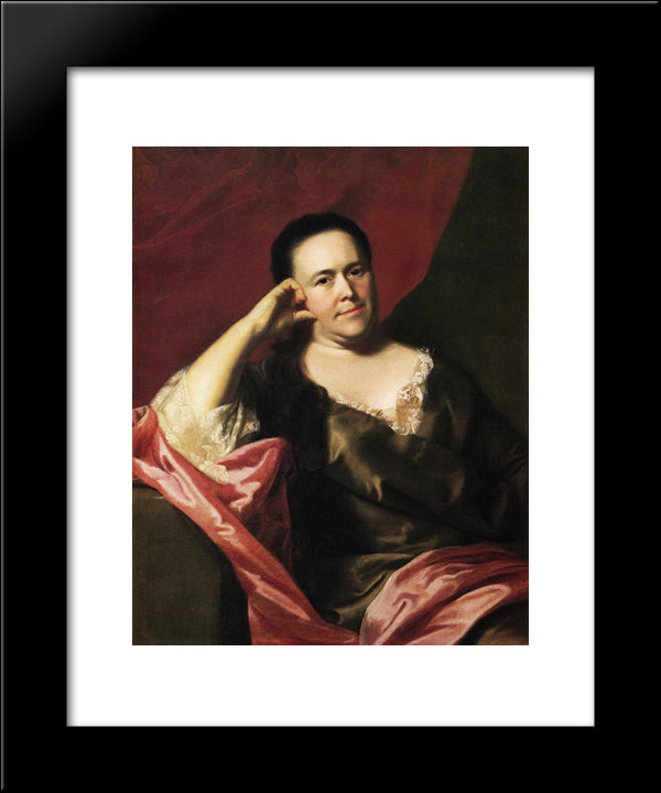 Mrs. John Scoally (Mercy Greenleaf) 20x24 Black Modern Wood Framed Art Print Poster by Copley, John Singleton