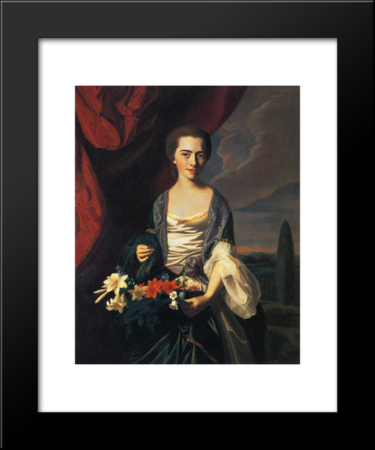 Mrs. Woodbury Langdon (Sarah Sherburne) 20x24 Black Modern Wood Framed Art Print Poster by Copley, John Singleton