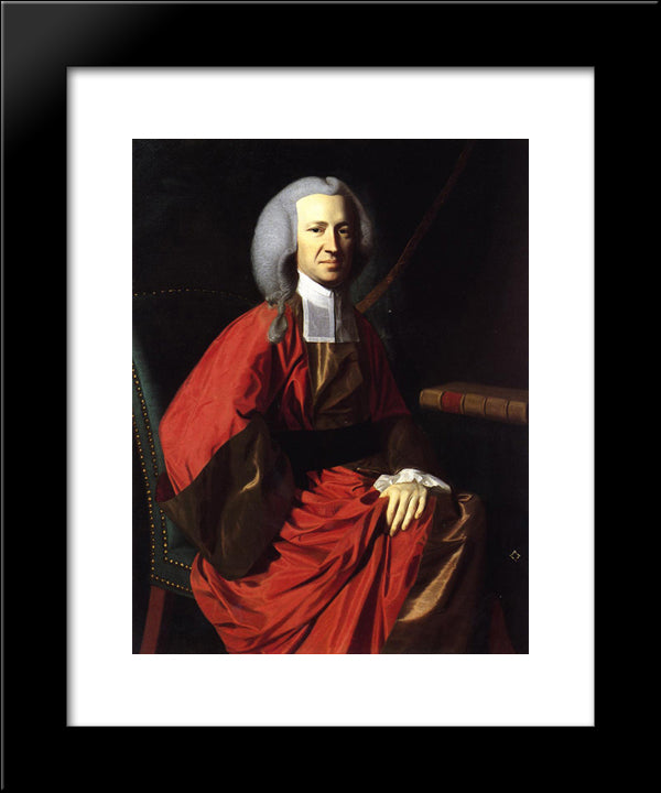 Portrait Of Judge Martin Howard 20x24 Black Modern Wood Framed Art Print Poster by Copley, John Singleton