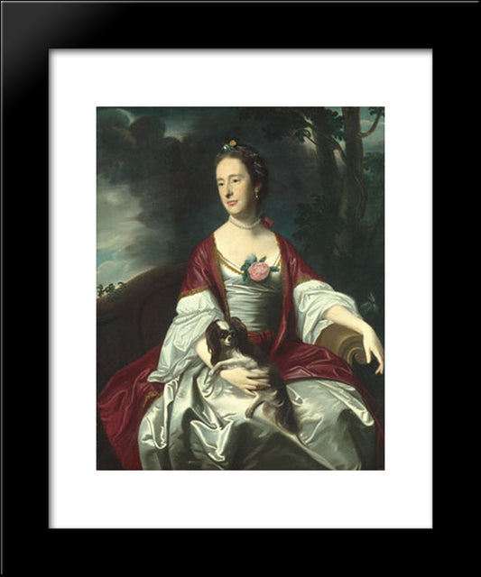 Mrs. Jerathmael Bowers 20x24 Black Modern Wood Framed Art Print Poster by Copley, John Singleton