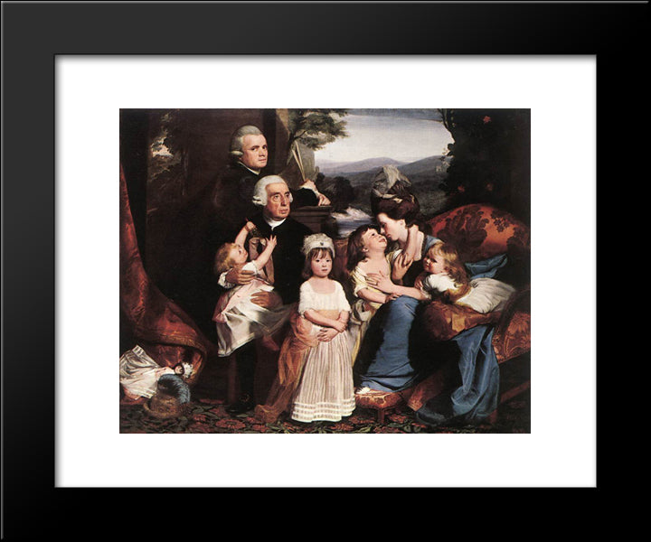 The Copley Family 20x24 Black Modern Wood Framed Art Print Poster by Copley, John Singleton