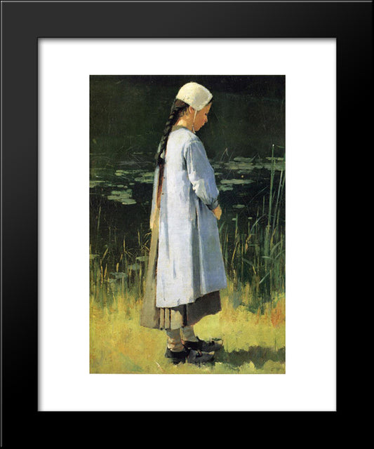 Angelus 20x24 Black Modern Wood Framed Art Print Poster by Robinson, Theodore