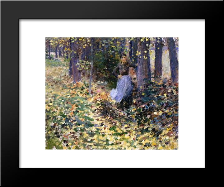 Autumn Sunlight 20x24 Black Modern Wood Framed Art Print Poster by Robinson, Theodore