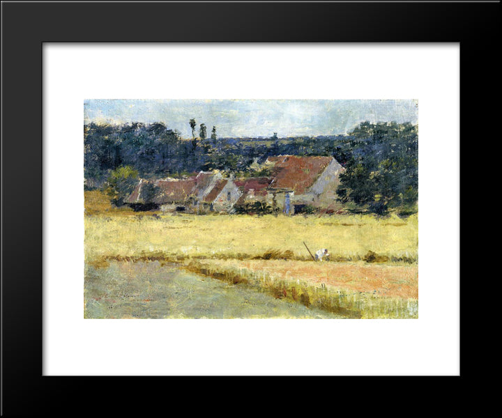 French Farmhouse 20x24 Black Modern Wood Framed Art Print Poster by Robinson, Theodore