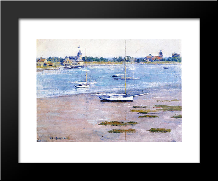 Low Tide 20x24 Black Modern Wood Framed Art Print Poster by Robinson, Theodore