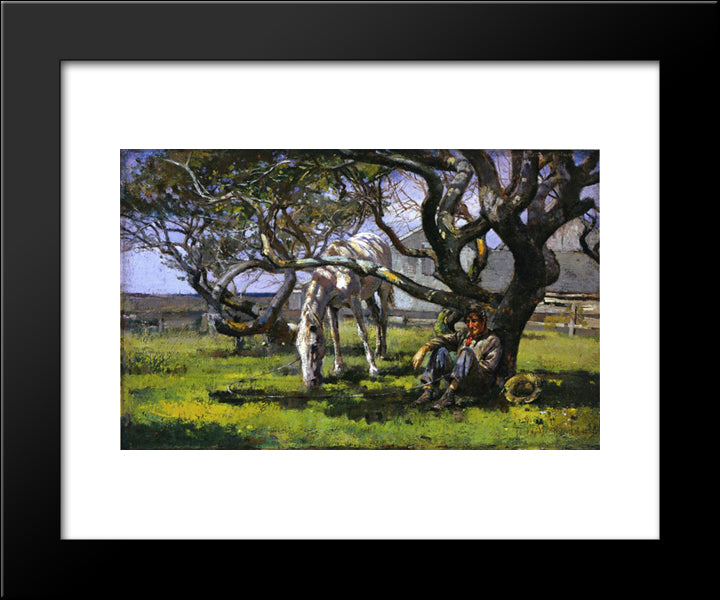 Nantucket 20x24 Black Modern Wood Framed Art Print Poster by Robinson, Theodore