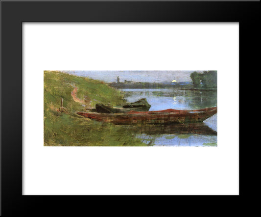 Two Boats 20x24 Black Modern Wood Framed Art Print Poster by Robinson, Theodore