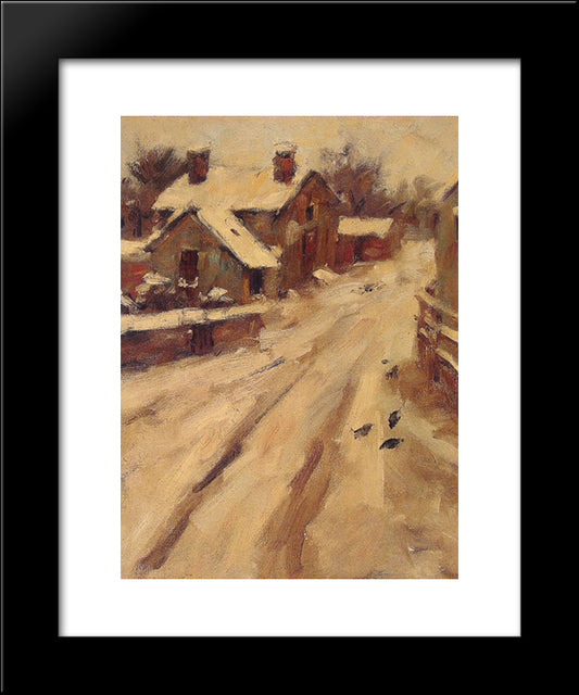 Country Road 20x24 Black Modern Wood Framed Art Print Poster by Robinson, Theodore