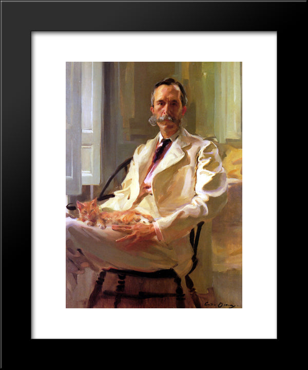 Henry Sturgis Drinker 20x24 Black Modern Wood Framed Art Print Poster by Beaux, Cecilia