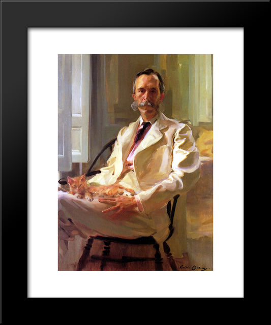 Henry Sturgis Drinker 20x24 Black Modern Wood Framed Art Print Poster by Beaux, Cecilia