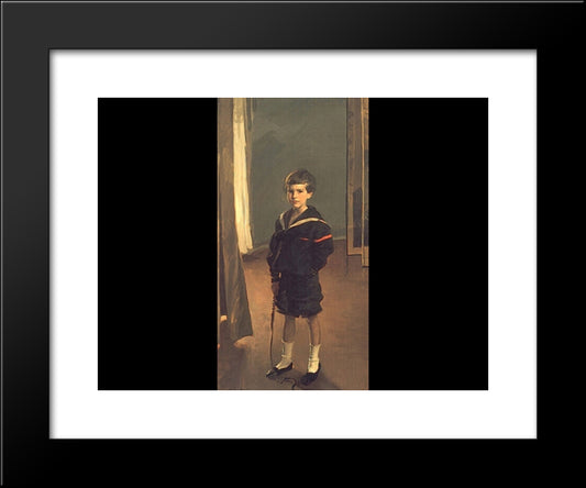 Portrait Of James Murdock Clark Jr. 20x24 Black Modern Wood Framed Art Print Poster by Beaux, Cecilia