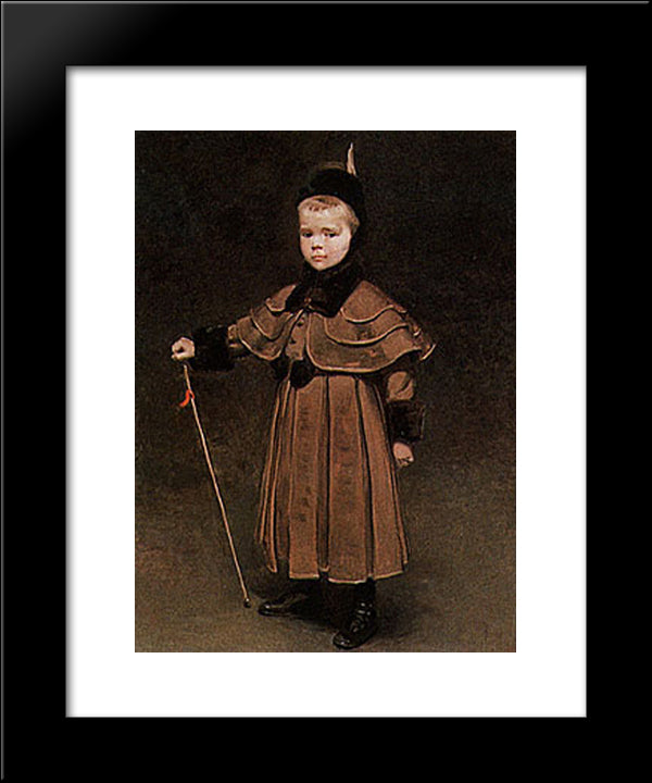 Portrait Of Cecil Kent Drinker 20x24 Black Modern Wood Framed Art Print Poster by Beaux, Cecilia
