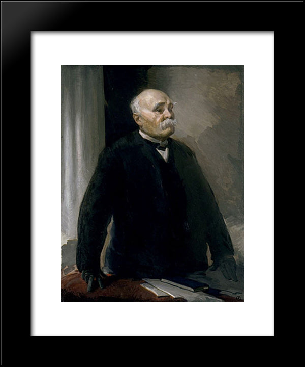 Georges Clemenceau 20x24 Black Modern Wood Framed Art Print Poster by Beaux, Cecilia