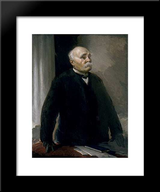 Georges Clemenceau 20x24 Black Modern Wood Framed Art Print Poster by Beaux, Cecilia