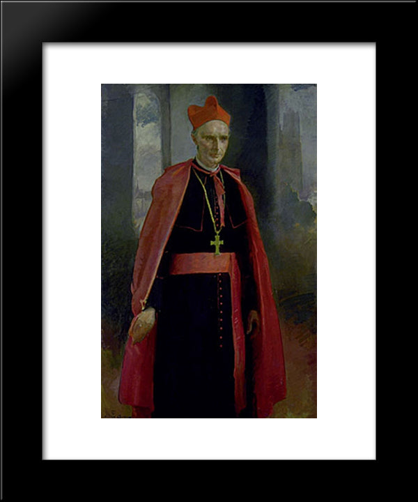 Cardinal Mercier 20x24 Black Modern Wood Framed Art Print Poster by Beaux, Cecilia