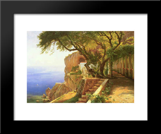 Pergola In Amalfi 20x24 Black Modern Wood Framed Art Print Poster by Aagaard, Carl Fredrik