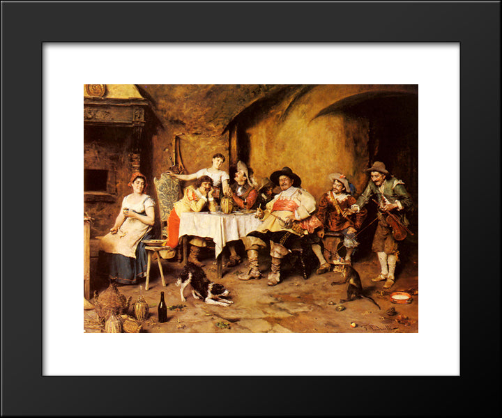 Discretion, The Better Part Of Valour 20x24 Black Modern Wood Framed Art Print Poster by Andreotti, Federico