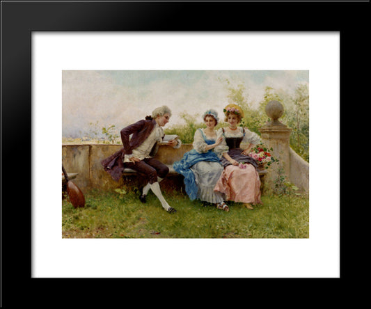 The Poem 20x24 Black Modern Wood Framed Art Print Poster by Andreotti, Federico