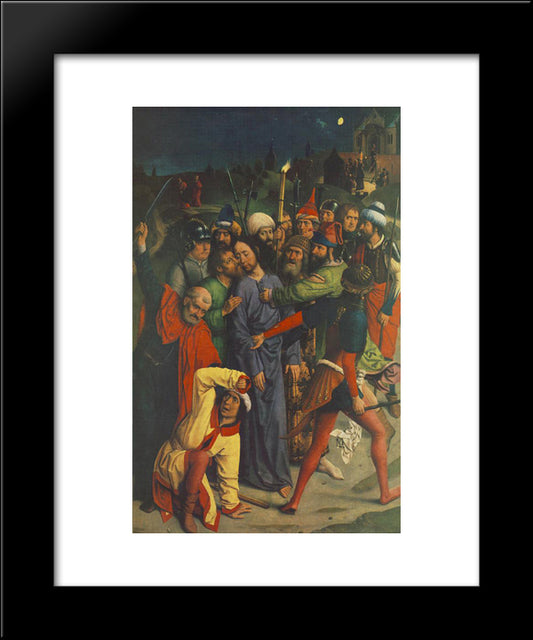 The Capture Of Christ 20x24 Black Modern Wood Framed Art Print Poster by Bouts, Dirck