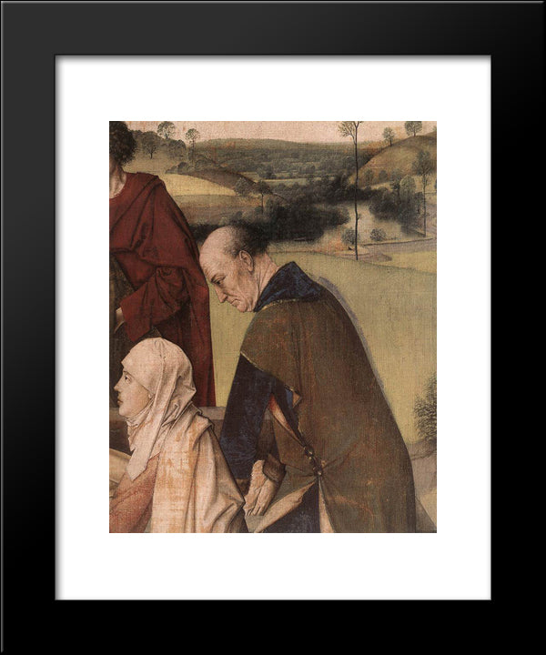 The Entombment (Detail) 20x24 Black Modern Wood Framed Art Print Poster by Bouts, Dirck